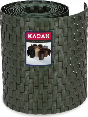 Produktbild von KADAX Zaunband aus Technorattan "Vesta", 19 x 255 cm, Grün, Gartensichtschutz, Windschutz für Balkon, Gartenzaun