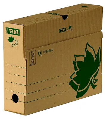 Produktbild von Archivbox NATURE LINE aus Kraftpapier, Natur, für 10 Aktenordner, 8x33x25 cm