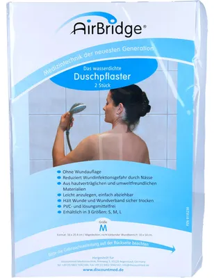 Produktbild von AirBridge wasserdichte Duschpflaster-3D 160 x 203 mm, 2 St. Pflaster