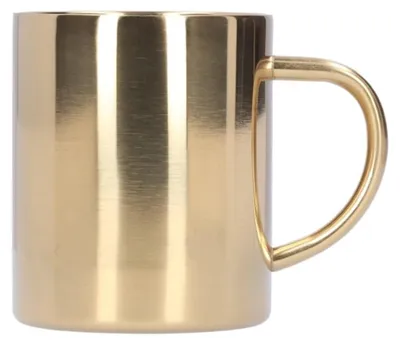 Produktbild von Kaffeetasse, 400 ml, Edelstahl, doppelwandig, mit Henkel