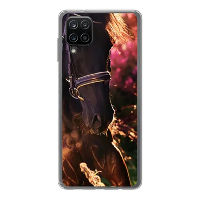 Produktbild von MuchoWow® Handyhülle Schutzhülle Hülle für Samsung Galaxy A12 Pferd - Sonne - Porträt Silikon Softcase Handy Hülle - Bild