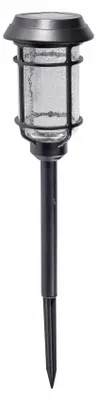 Immagine prodotto di Lampada da giardino a LED a energia solare, con cambio di colore e luce bianca calda, nera, 42 cm, 1 pezzo