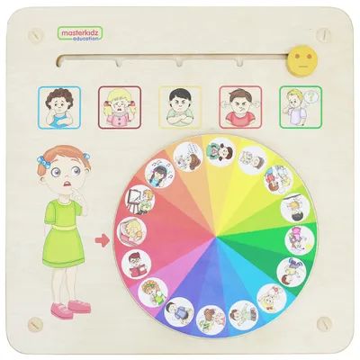 Zdjęcie produktu dla MASTERKIDZ Tablica Edukacyjna Nauka Emocji Zarządzanie Emocjami Montessori