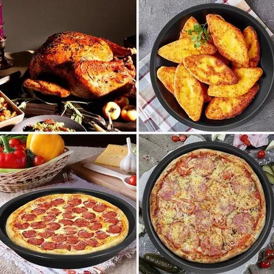 Productafbeelding van Famanu pizzabakplaten, hoogwaardig - 18,1 x 15 x 2,5 cm