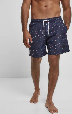 Produktbild von Urban Classics Badehose Pattern Swim Shorts Sunglasses Aop-S
