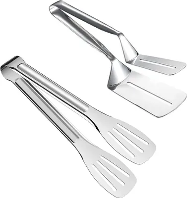 Produktbild von Edelstahl Küchentang - Grillzange und Steakhandschuh - 2 Stück