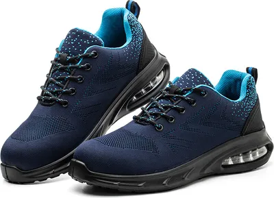 Produktbild von Sicherheitsschuhe für Herren und Damen, Arbeitsschuhe für Herren, atmungsaktive Sportschuhe mit Stahlkappe, rutschfeste Schutzschuhe