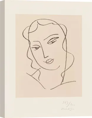 Produktbild von Kunstdruck auf Leinwand Henri Matisse, Porträt I - 70x50 cm
