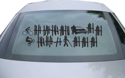 Produktbild von Indigos UG - Aufkleber Heckscheibe & Motorklappe DE7082 - schwarz - 600x189 mm - Opferliste - Auto Scheiben Fenster Heckklappe Tuning Racing JDM - Die cut