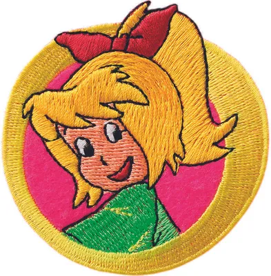 Produktbild von MonoQuick 14372 - Bibi Blocksberg - Kopf - Aufnäher Patch Aufbügler Bügelbild Flicken Applikation
