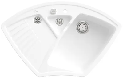 Produktbild von Villeroy & Boch Keramikspüle 672902R1, Arena Eck Eckspüle