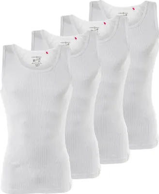 Zdjęcie produktu dla Kamizelka męska MUSTANG 4-pack, podkoszulek, podwójny ściągacz, true denim, S-XXL biały M (rozmiar średni)