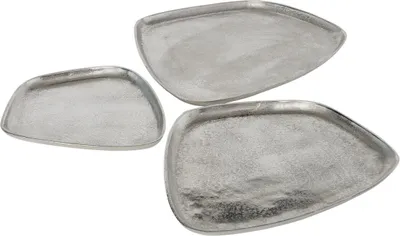 Produktbild von Boltze Gruppe Dekotablett Marlisa silber 42 cm (1 Stück)