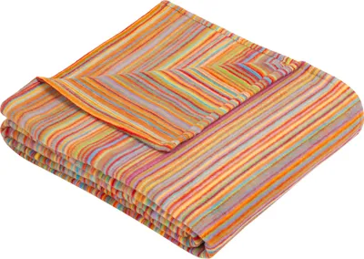 Produktbild von Ibena Bio Baumwolldecke Rio 140x200cm, Kuscheldecke bunt gemustert, Wolldecke, Sofadecke kuschelweich