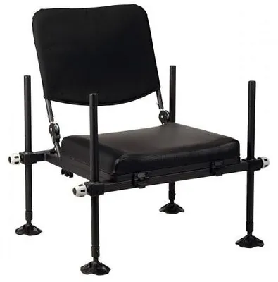 Produktbild von Behr Angelsitz Feeder-Sitz mit verstellbarer Rückenlehne 32x39x35/78 cm