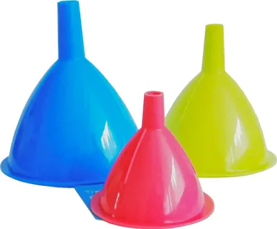 Produktbild von 3x TRICHTER Set Ø 90/80/60mm 3 farbig Kunststoff Einfülltrichter Fülltrichter 38