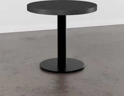 Produktbild von Runde Gastro Tischplatte | Marmor Dunkel | Durchmesser 60 cm