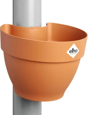 Produktbild von Fallrohrpflanzgefäß Elho Vibia Campana Kunststoff Ø 22 cm H 16,3 cm braun