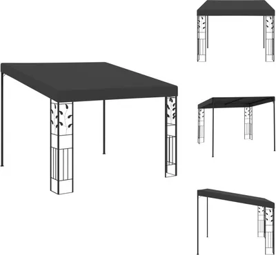 Immagine prodotto di vidaXL Padiglione a muro 3x3x2,5 m antracite - Padiglioni e tende per feste