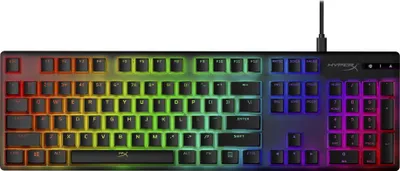 Produktbild von HyperX Pudding Keycaps - Full Key Set - PBT - Black (US Layout), Tastaturkappe, Thermoplastisches Polyester (PBT), 145 mm, 129 mm, 189 g, Schwarz