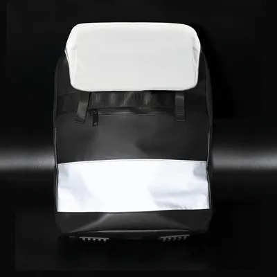 Produktbild von Eberhard Faber 577635 - X-Style Rucksack Reflector in Schwarz-Grau mit 2 Fächern, Laptopfach, Reflektoren und Schulter- und Rückenpolsterung, Allrounder-Backpack für Schule, Büro, Uni und Freizeit