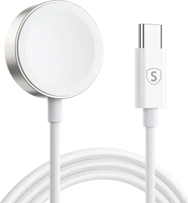 Image de Chargeur magnétique USB-C SiGN pour Apple Watch, 2,5 W, 1,2 m - Blanc