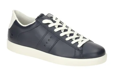 Produktbild von Ecco STREET LITE Damenschuhe - sportliche Schnür- Halbschuhe blau Freizeit NEU