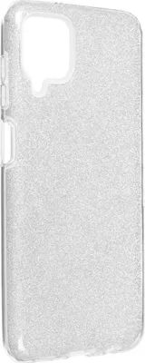 Produktbild von König Design Hülle kompatibel mit Samsung Galaxy A12 Kunststoff Soft Handyhülle - Handy Case Silber