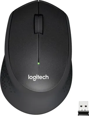 Produktbild von Logitech M330 SILENT PLUS, rechts, Mechanisch, RF Wireless, 1000 DPI, Schwarz