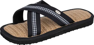 Produktbild von CINNEA® BONDIX Wellness Jute, Sommer Sandalen Damen Herren, angehnemes Fußgefühl,frisches Fußklima,ultra leicht schwarz