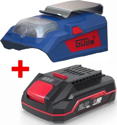 Produktbild von Güde 18V Akku 2.0 Ah +USB-Adapter und Lampe UAL 18-0 ohne ladegerät