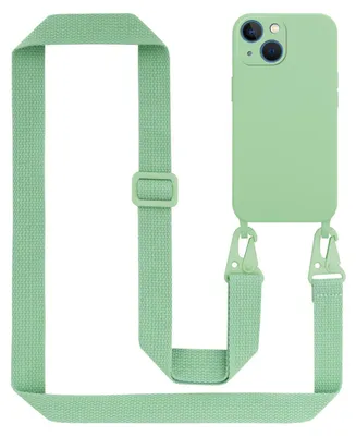 Obrázek produktu pro Cadorabo Ochranné pouzdro pro Apple iPhone 13 MINI Case in Green Řetězové pouzdro na mobilní telefon s nastavitelnou délkou kabelu