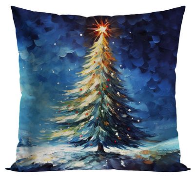Poszewka świąteczna dekoracyjna 40x40 Velvet Choinka
