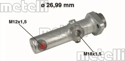 Produktbild von METELLI 05-0153 Bremszylinder Hauptbremszylinder