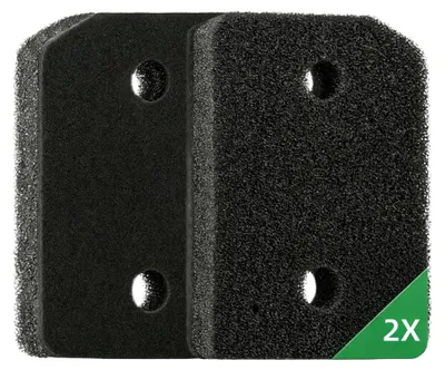 Trockenfilter für Miele T1, 2 Stück, 207x157x30 mm, Schaumstoff