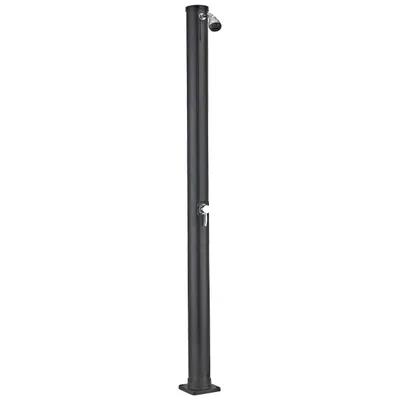Image de Douche solaire PVC ronde noir 20 litres