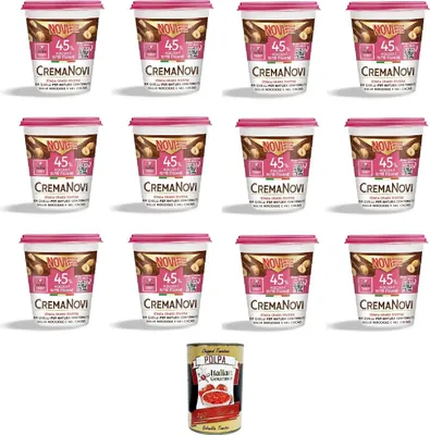 Produktbild von Novi CremaNovi 350gr, Italienischer Haselnussaufstrich 12x350g + Italian Gourmet polpa 400gr