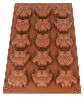 Silikonform Eule – 15er Eiswürfelform, BPA-frei, 30x18x2 cm