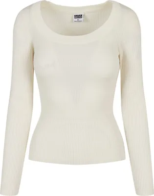 Produktbild von Urban Classics Ladies - Wide Neckline Sweater sand - S