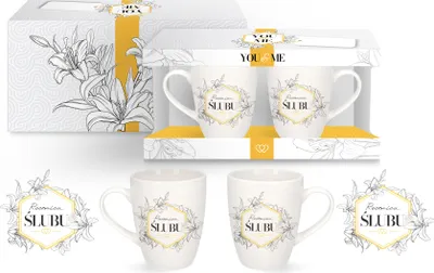 Zdjęcie produktu dla zestaw 2 kubków 300ml Rocznica Ślubu YOU&ME
