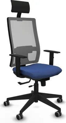Produktbild von Bürostuhl mit Kopfstütze Piqueras y Crespo 1D066G1 Marineblau