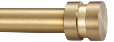 Image de Tringles à rideau courtes, réglables, de 30,5 à 50,8 cm, finition dorée, diamètre de 2,5 cm