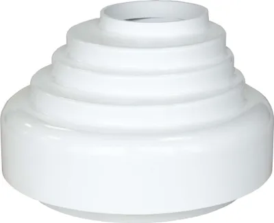 Produktbild von INEFA Verbindungsstück Fallrohr zu Abfluss, PVC DN50 / 50mm Weiß Zubehör Fallrohr Kunststoff, einfache Steckmontage,  Germany