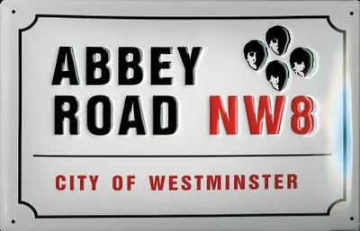 Produktbild von Blechschild Nostalgieschild Abbey Road NW8 London England Strassenschild