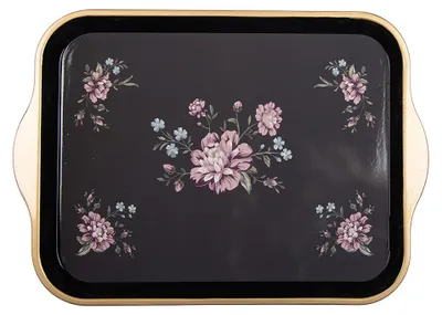 Obrázek produktu pro Clayre & Eef Podnos 38x27x2 cm černý plast