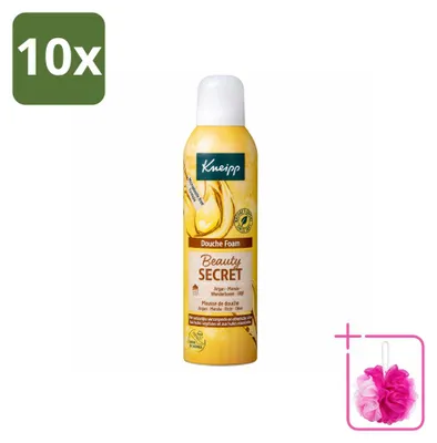 Imagen del producto de 10 unidades de espuma de ducha Kneipp "Beauty Secret" - 200 ml - Paquete económico