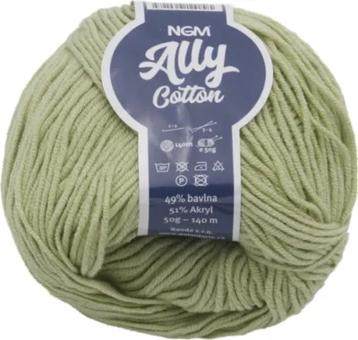 Image de Fil ALLY coton - 50g / 140 m - Vert