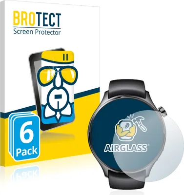 Produktbild von 6x BROTECT Schutzglas für Xiaomi Watch S1 Pro Schutzfolie Panzer Folie Glas Display Schutz klar