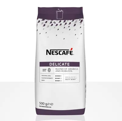 Zdjęcie produktu dla Kawa Nestle Nescafe Delicate, 12 opakowań po 500 g, kawa rozpuszczalna