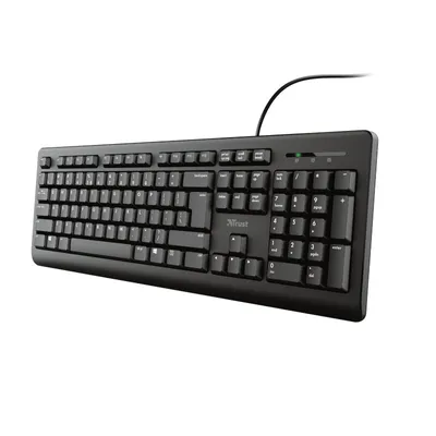 Produktbild von Trust TK-150, Volle Größe (100%), Kabelgebunden, USB, Membran Key Switch, QWERTY, Schwarz